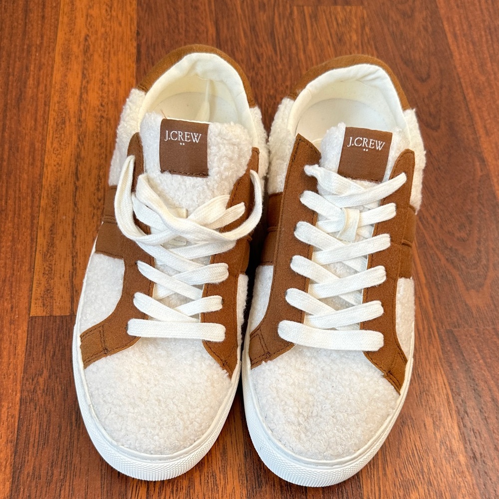J. Crew Women’s Sneakers in Brown and Cream